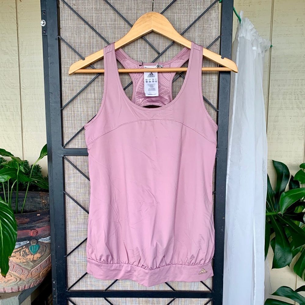 Adidas Pink Purple Exercise Tank Medium